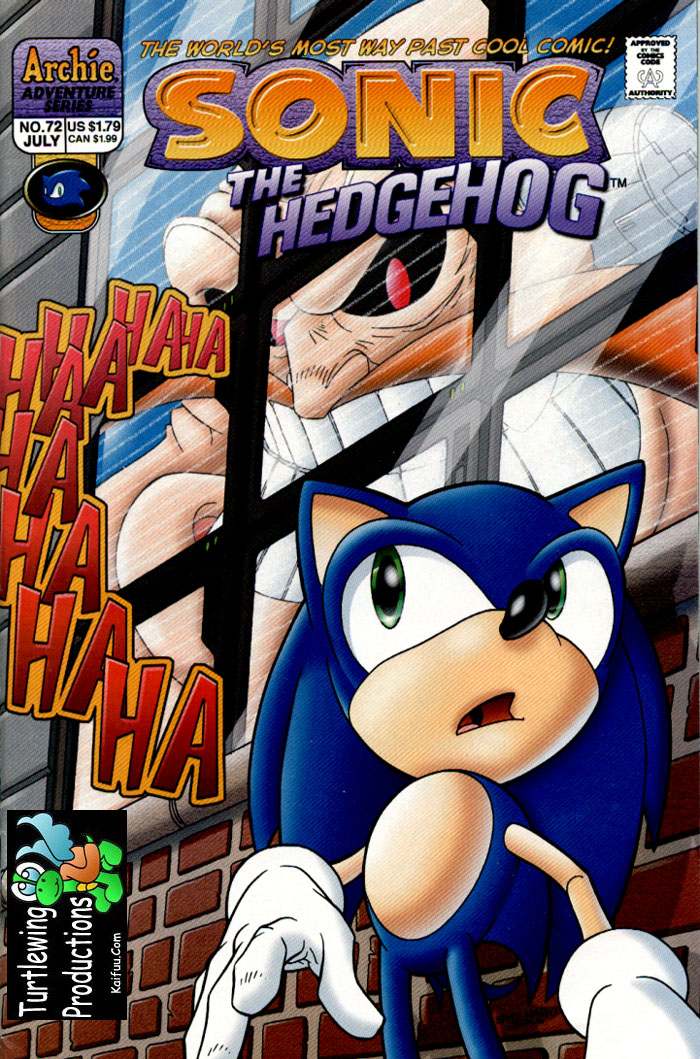 Sonic - Archie Adventure Series July 1999 Comic cover page